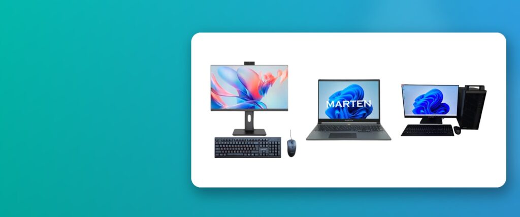 Моноблок, ноутбук и компьютер для офиса и класса