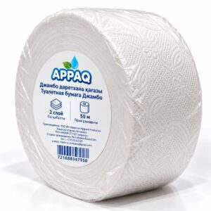 Туалетная бумага APPAQ Джамбо, 2 слоя, 50 м